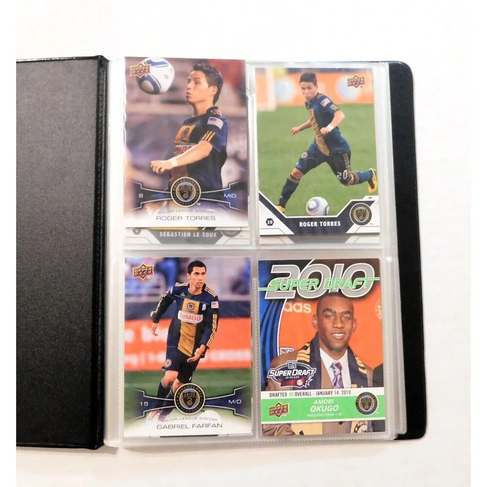Philadelphia Union Soccer Team Card Binder MLS 15 Cards 3 Signed Collection